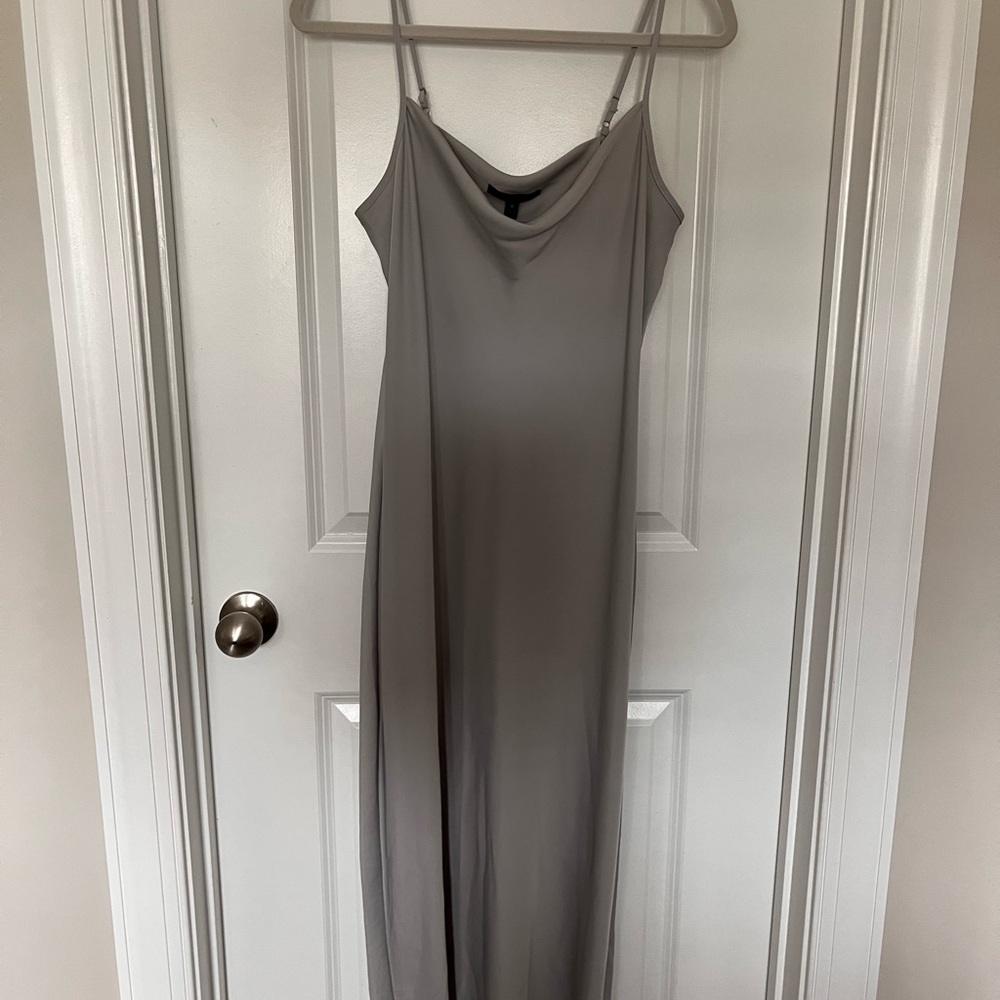 Banana Republic Brown Maxi Slip Dress Cowl Neck Sleeveless